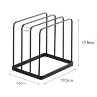 Yamazaki Tower Tray & Cutting Board Stand - Zwart
