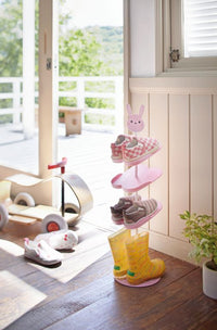 Yamazaki Shoe Rack Kids - Pink Rabbit