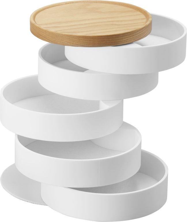 Yamazaki Tosca Jewelry Organizer 5-Tier - White