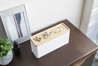 Yamazaki Rin Jewelry Organizer with Lid, 3-Tier, White