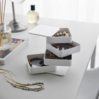 Yamazaki Tower Sieradenorganizer vierkant 4-laags - Wit