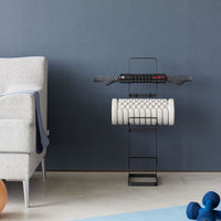 Yamazaki Tower Aufbewahrungsregal für Fitnesszubehör – Schwarz