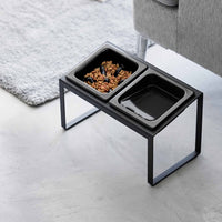 Yamazaki Nooks Slow Feeder Slanted and Standard Feeder - Black