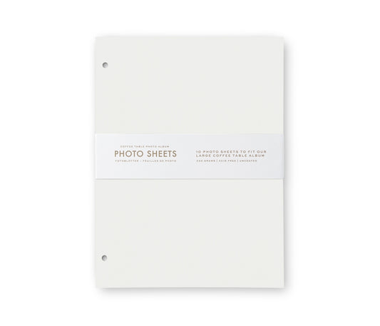 Printworks Fotoalbum Large navulpapier 10 vellen - Wit
