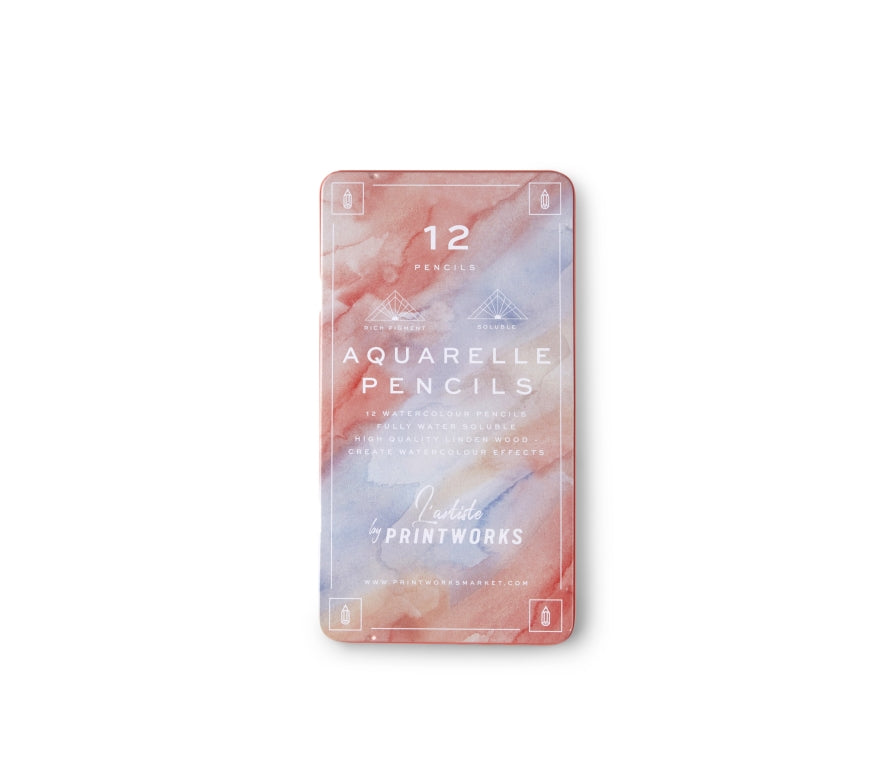 Printworks Kleurpotloden set van 12 - Aquarelle