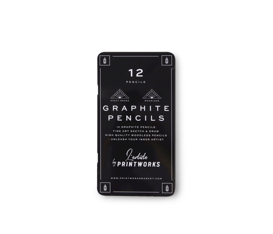 Printworks Kleurpotloden set van 12 - Graphite