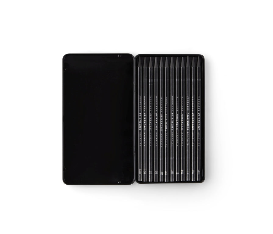 Printworks Kleurpotloden set van 12 - Graphite