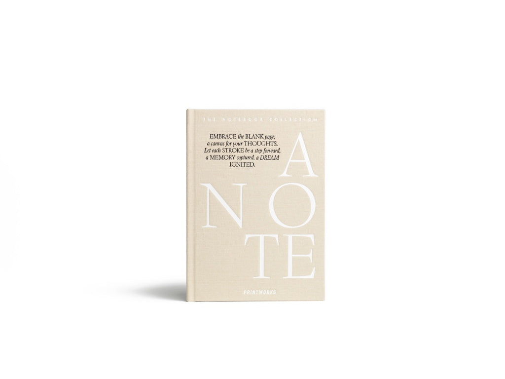 Printworks Notebook - Just a Note notitieboek - Beige