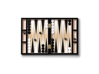Printworks Game - Backgammon Lacquered - Black