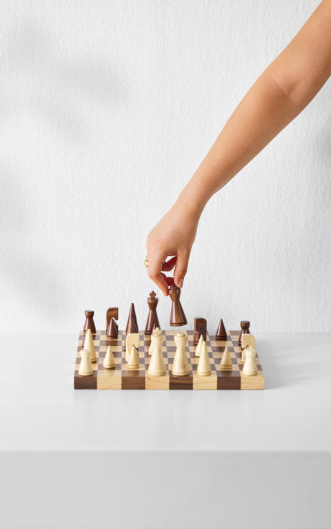 Printworks Game - Wooden Chess Game - The Minimalist