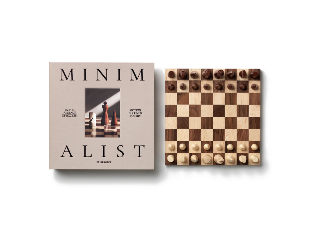 Printworks Game - Wooden Chess Game - The Minimalist
