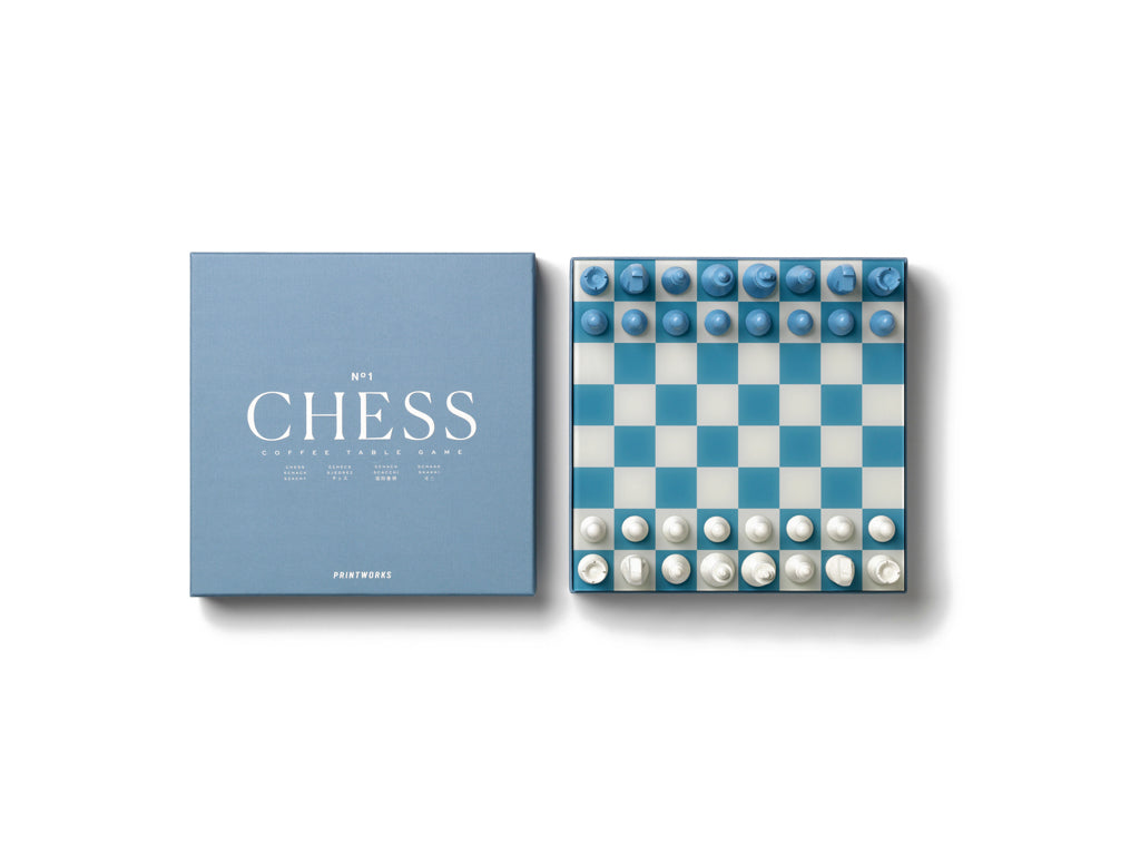 Printworks Classic Chess Game - Dusty Blue