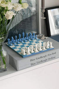 Printworks Classic Chess Game - Dusty Blue