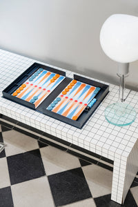 Printworks Spel Classic  Art of Backgammon - Antraciet