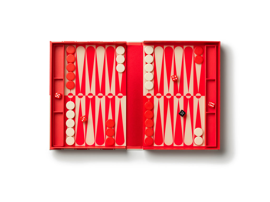 Printworks Game Classic – Art of Backgammon – Rot/Creme