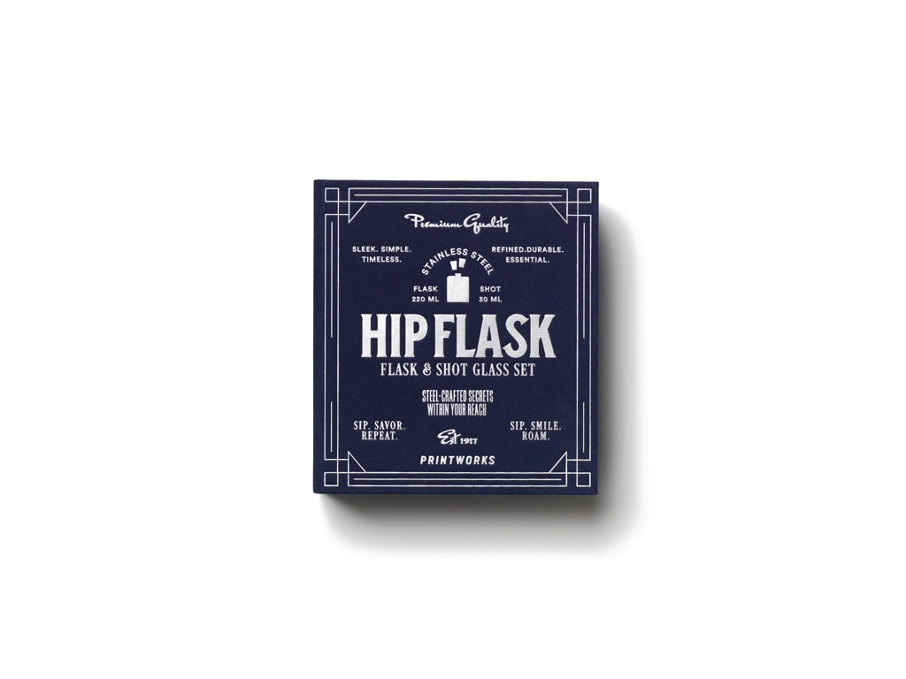 Printworks The Essentials - Hip Flask - Dark Blue