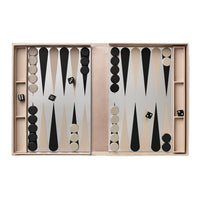 Het spiegelende bord van het Printworks Backgammon Mirror spel