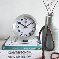 NeXtime Wandklok/Tafelklok - Aluminium - 'Stationsnummers'