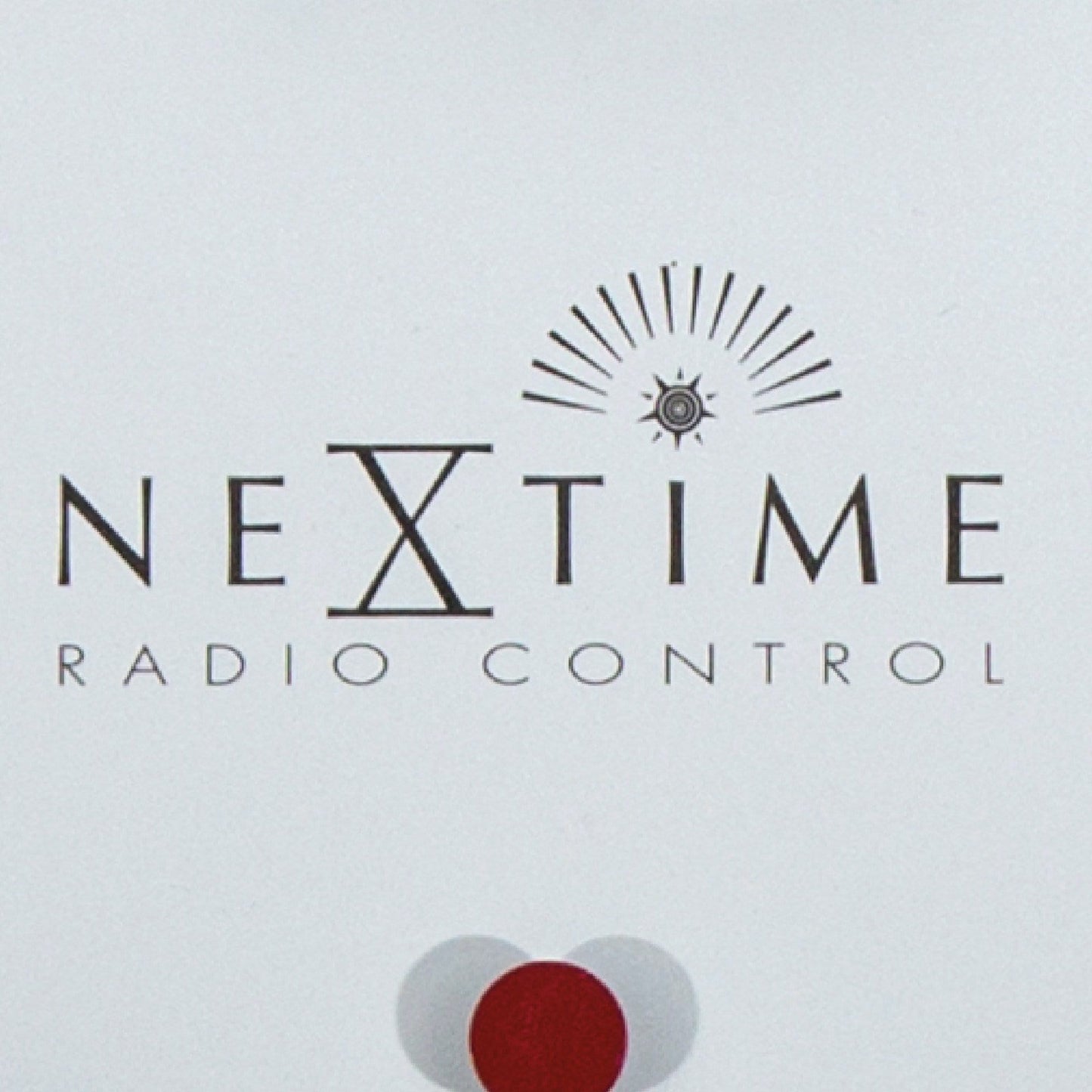 NeXtime Wandklok - 35 cm - Aluminium - 'Station radiogestuurde (DCF) cijfers'