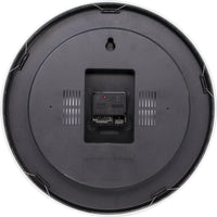 NeXtime Wandklok - 35 cm - Aluminium - 'Station radiogestuurde (DCF) cijfers'