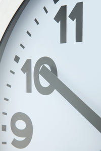 NeXtime Wandklok - 35 cm - Aluminium - 'Station radiogestuurde (DCF) cijfers'