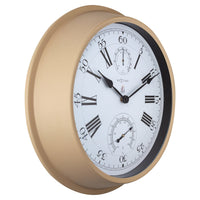 NeXtime Wetterstation - Wanduhr - 40,5 cm - Metall - Hyazinthe
