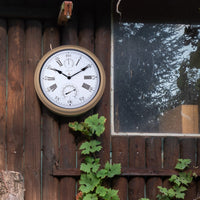 NeXtime Wetterstation - Wanduhr - 40,5 cm - Metall - Hyazinthe