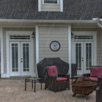 NeXtime Weerstation - Wandklok - Weerbestendig - 50,5 cm en Zonnebloem