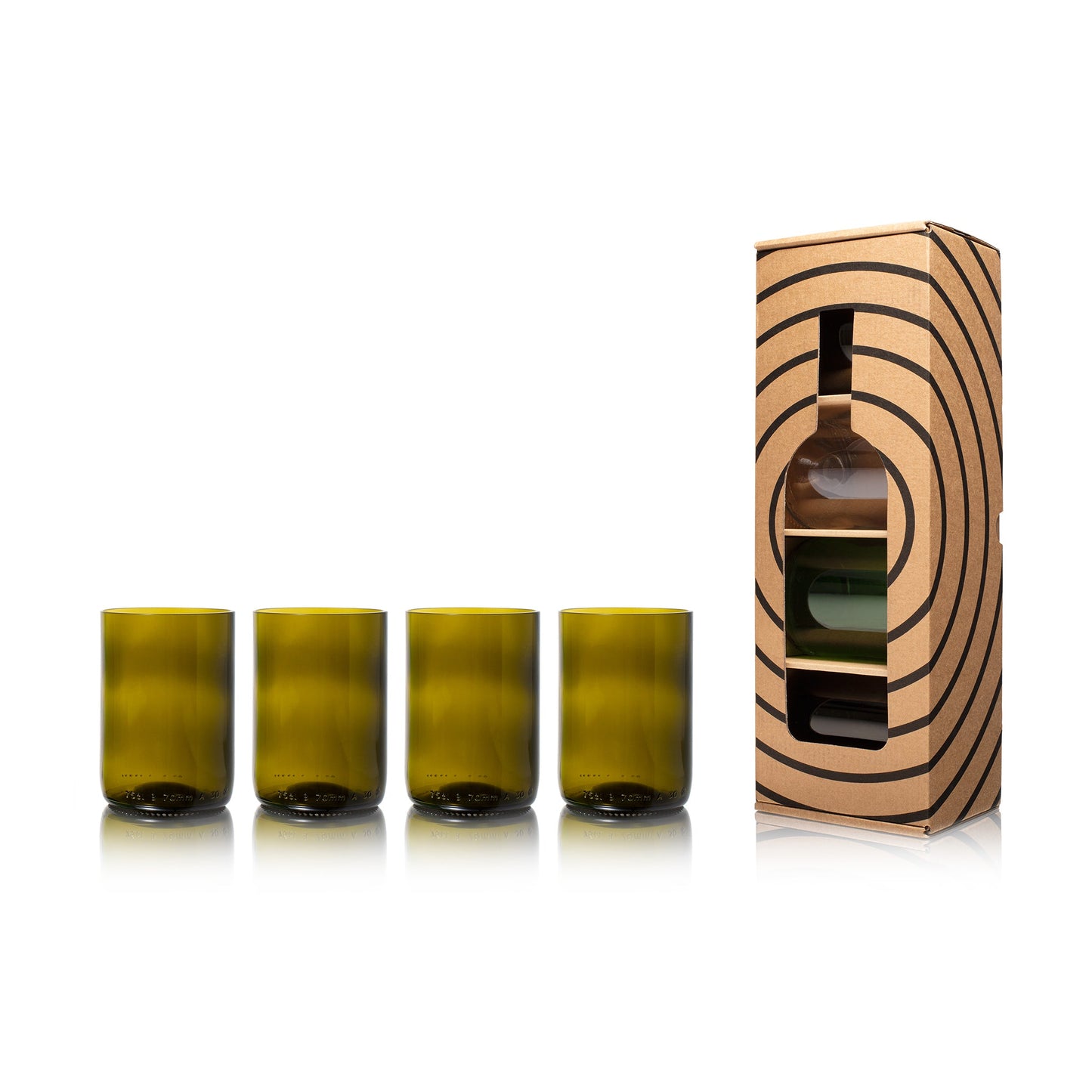 Rebottled Tumbler 4-pack glazen set