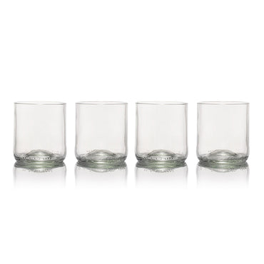 Rebottled Short Tumbler 4-pack glazen set helder
