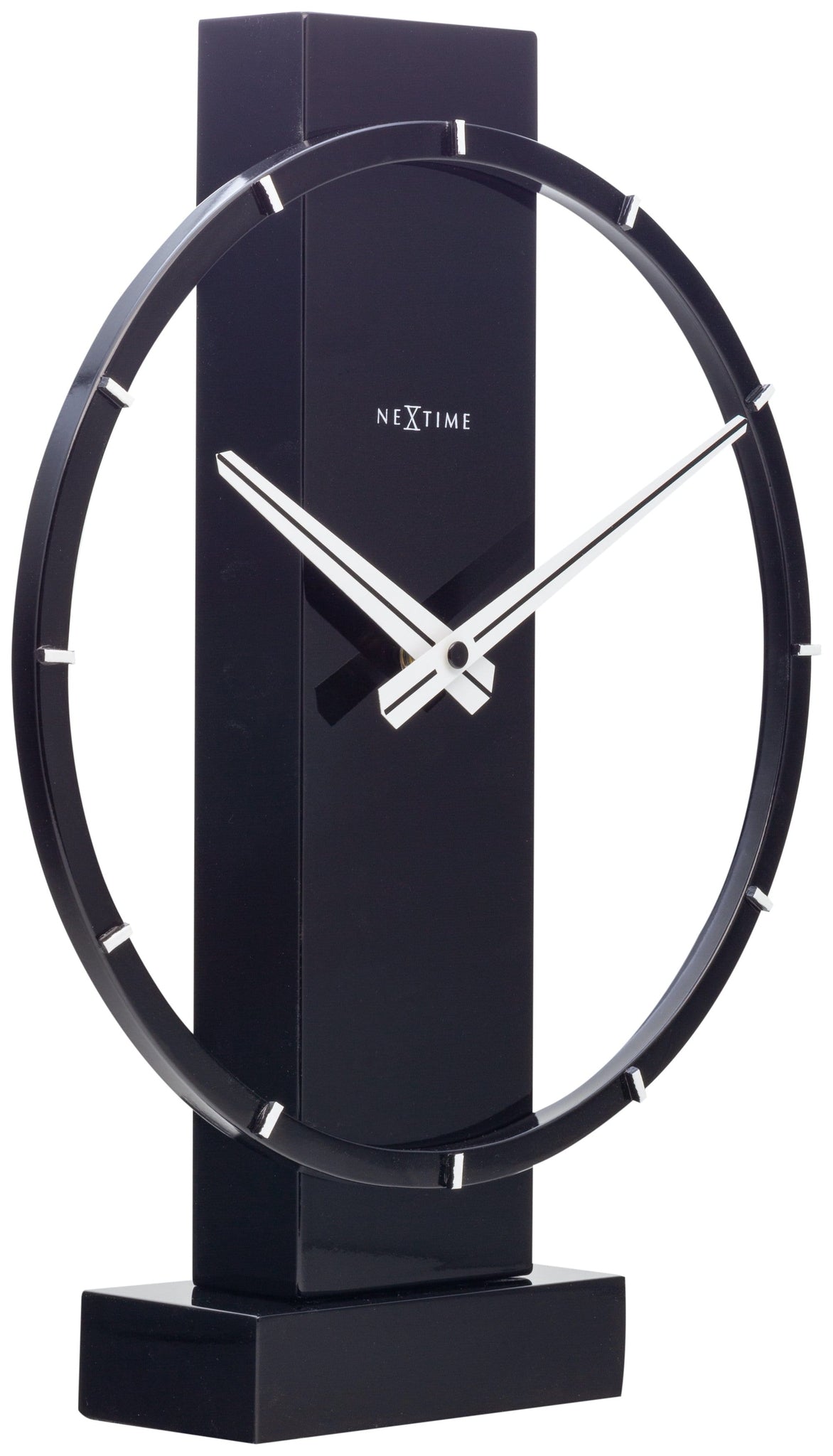 NeXtime Tisch-/Wanduhr - 34 x 27 cm - Holz/Stahl - 'Carl Small'