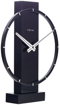 NeXtime Tisch-/Wanduhr - 34 x 27 cm - Holz/Stahl - 'Carl Small'