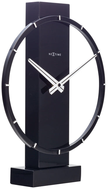 NeXtime Tisch-/Wanduhr - 34 x 27 cm - Holz/Stahl - 'Carl Small'