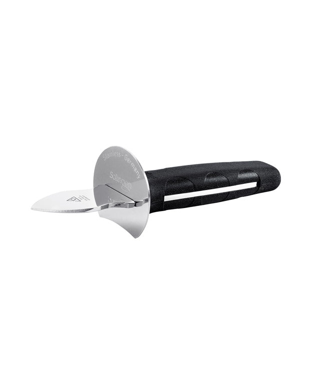 Triangle Oyster Knife - Black - in box