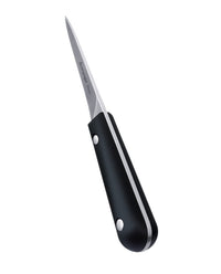 Dreieckiges Austernmesser – Schwarz – in Schachtel, 16 cm