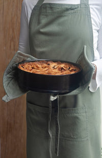 Walra Keukenschort Cook with Happiness - Legergroen