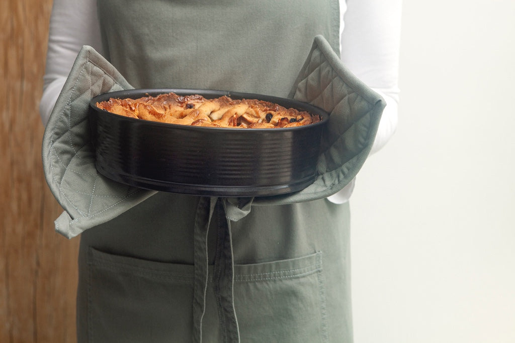 Walra Keukenschort Cook with Happiness - Legergroen