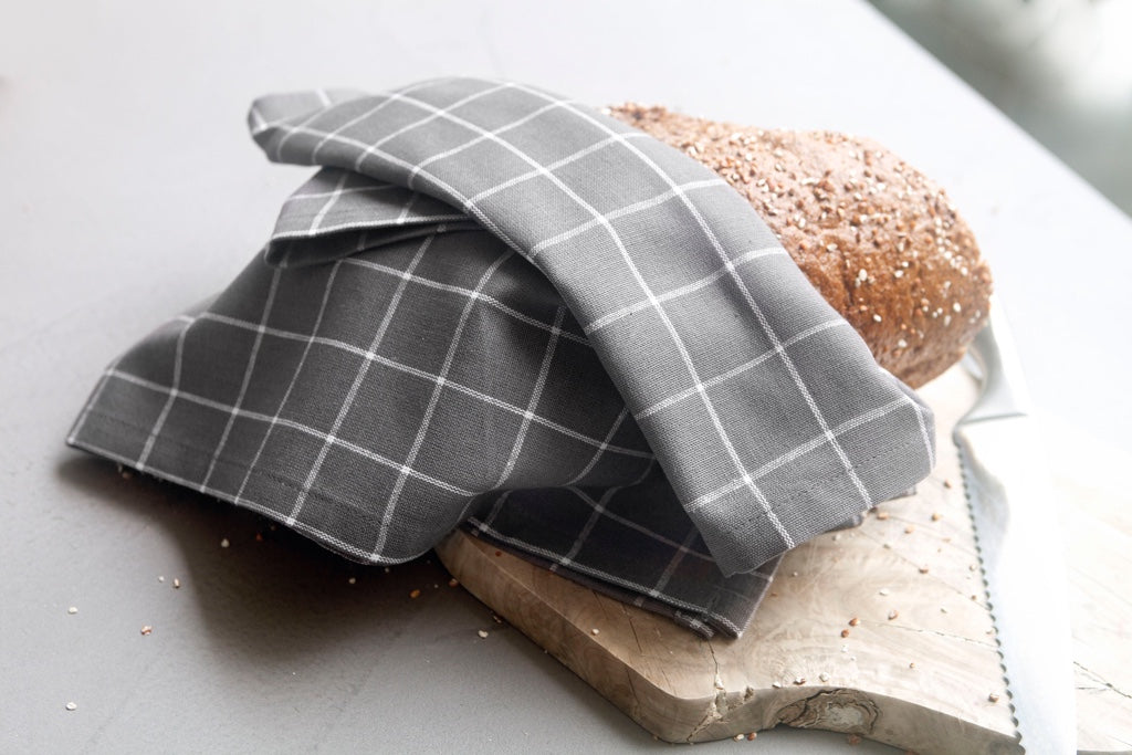 Walra Kitchen Set Dry Cubes Uni, Stripes &amp; Blocks 3-piece - Off Black