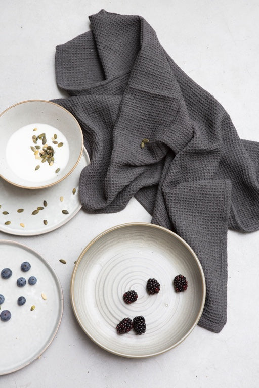 Walra Kitchen Set Dry Cubes Uni, Stripes &amp; Blocks 3-piece - Off Black