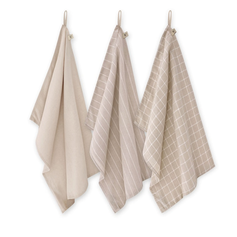 Walra Keukenset Lovely Linen 3-delig - Naturel