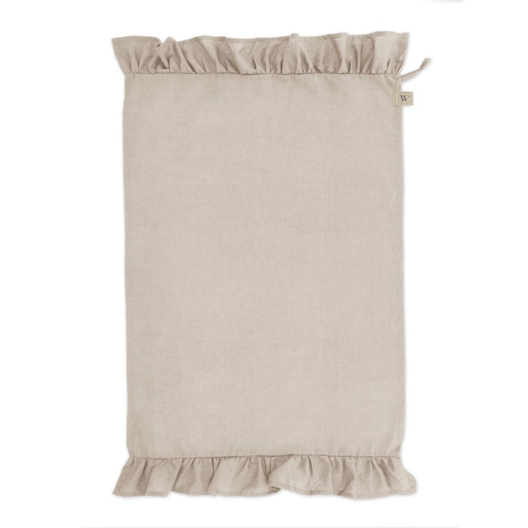 Walra Keukenset Lovely Linen Ruffles 3-delig - Naturel