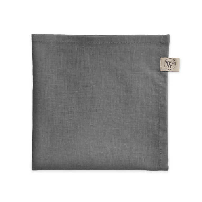 Walra Servet Set Lovely Linen 4-delig - Antraciet