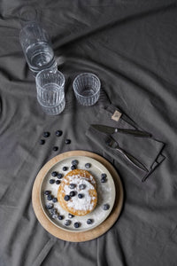 Walra Servet Set Lovely Linen 4-delig - Antraciet