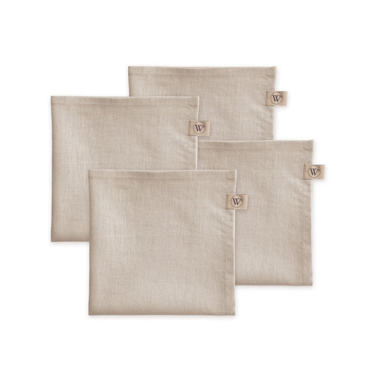 Walra Servet Set Lovely Linen 4-delig - Naturel