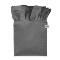 Walra Servet Set Lovely Linen Ruffles 4-delig - Antraciet