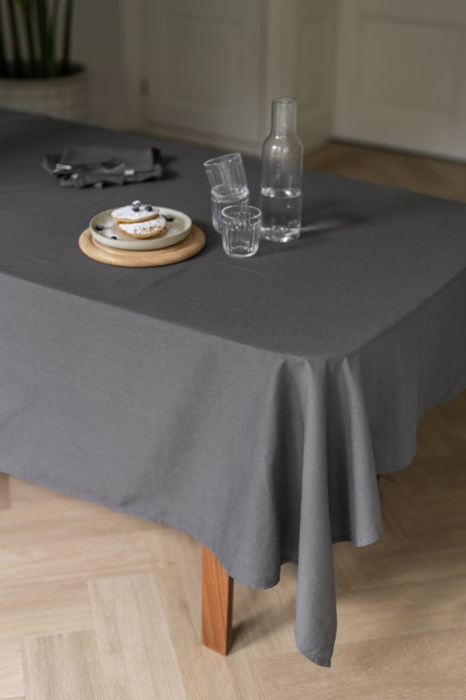 Walra Lovely Leinen-Tischdecke – 1400 x 2400 mm – Anthrazit