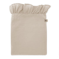 Walra Tischdecke Lovely Linen Ruffles - 1400x2400mm - Natur