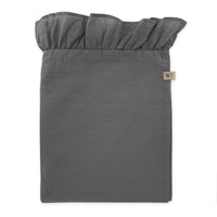 Walra Tischdecke Lovely Linen Ruffles - 1400x2400mm - Anthrazit