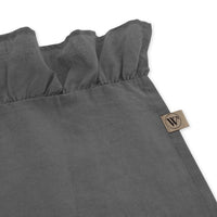Walra Tischdecke Lovely Linen Ruffles - 1400x2400mm - Anthrazit