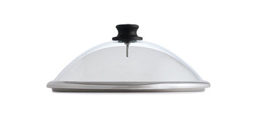 LotusGrill Glazen deksel voor Classic Ø350mm zijaanzicht